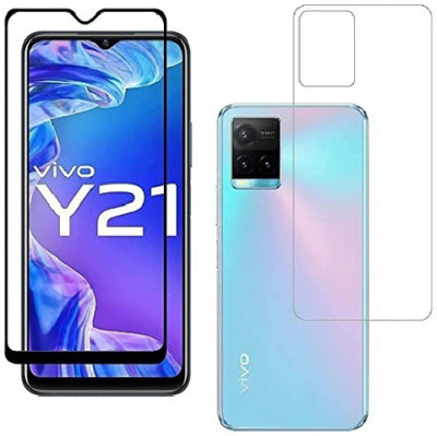 INT Front and Back Tempered Glass for Vivo Y21(Pack of 2)