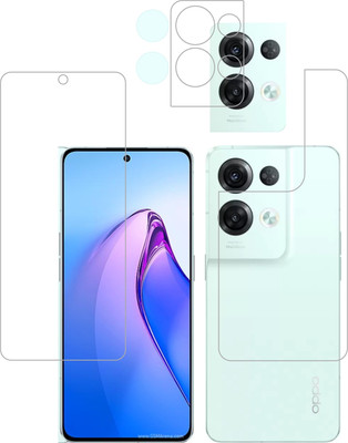 Vatsin Front and Back Tempered Glass for Oppo Reno8 Pro 5G(Pack of 3)