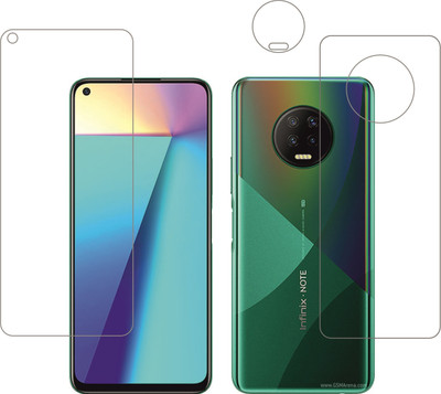Ten To 11 Front and Back Tempered Glass for Infinix Note 7(Pack of 3)