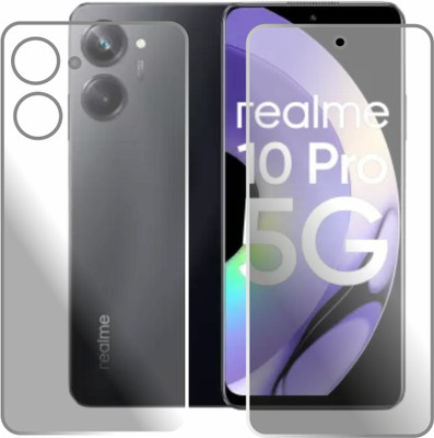 JSGROWITTECH Front and Back Tempered Glass for realme 10 PRO 5G(Pack of 2)