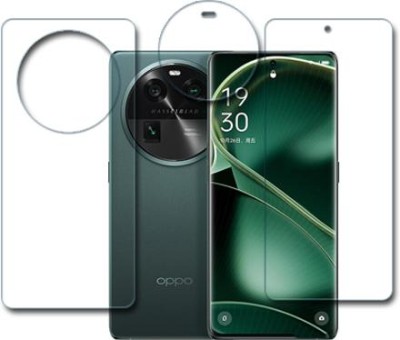 MUTAALI Front and Back Tempered Glass for Oppo Find X6(Pack of 1)