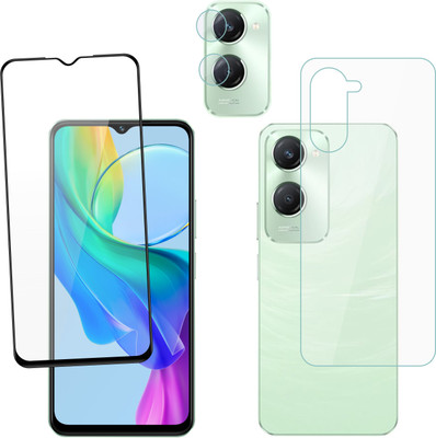 Ten To 11 Front and Back Tempered Glass for ViVO Y28S 5G, ViVO Y28S 5G [With Rear Camera Lens Guard](Pack of 3)