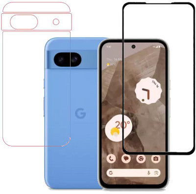 ECMERED Front and Back Tempered Glass for Google Pixel 8a, GOOGLE PIXEL 8A, Pixel 8a, PIXEL 8A(Pack of 1)