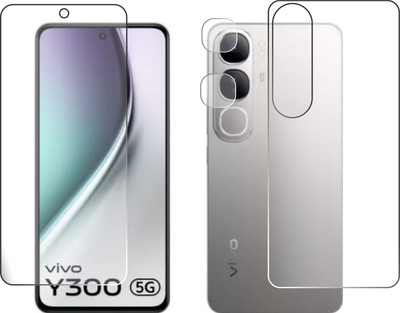 chakoor Front and Back Tempered Glass for vivo Y300 5G(Pack of 3)