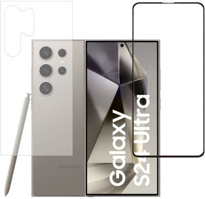 FINCH Front and Back Tempered Glass for Samsung Galaxy S24 Ultra, S24 Ultra, Galaxy S24 Ultra, Samsung S24 Ultra(Pack of 2)