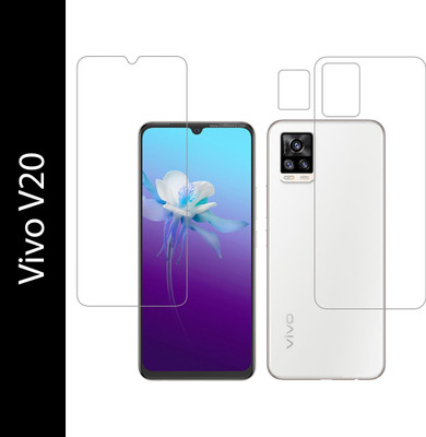 Vatsin Front and Back Tempered Glass for Vivo V20(Pack of 3)