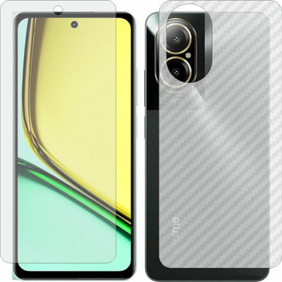 Fasheen Front and Back Tempered Glass for Realme C67 4G(Pack of 2)