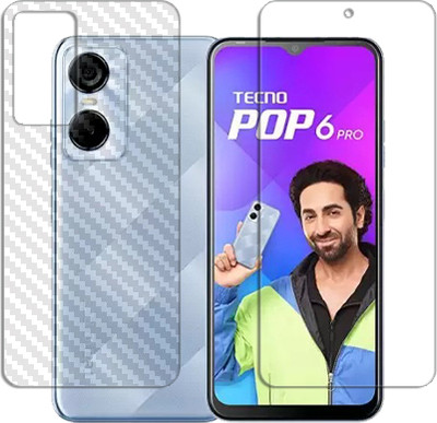 SOMTONE Front and Back Tempered Glass for Tecno Pop 6 Pro FRONT BACK SCREEN GUARD(Pack of 1)