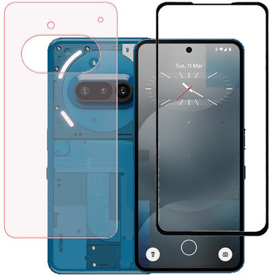 ECMERED Front and Back Tempered Glass for Nothing Phone (3a)(Pack of 1)