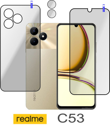 Cinzia Front and Back Tempered Glass for Realme C53(Pack of 3)