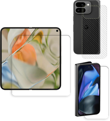 SOMTONE Front and Back Tempered Glass for Google Pixel 9 Pro Fold 5G Tempered Glass Screen Protector | Anti-Scratch | Edge to Edge Full Coverage | 9H Hardness (1 FRONT TEMPERED GLASS + 1 BACK CARBON FIBER SKIN)(Pack of 1) SOMTONE Front and Back Tempered Glass for Google Pixel 9 Pro Fold 5G Tempered Glass Screen Protector | Anti-Scratch | Edge to Edge Full Coverage | 9H Hardness (1 FRONT TEMPERED GLASS + 1 BACK CARBON FIBER SKIN)(Pack of 1)