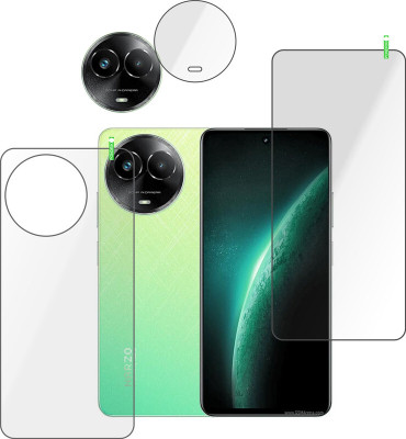 Cinzia Front and Back Tempered Glass for realme narzo 60x 5G(Pack of 3)