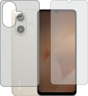 Fasheen Front and Back Tempered Glass for Lava Bold N1(Pack of 2)
