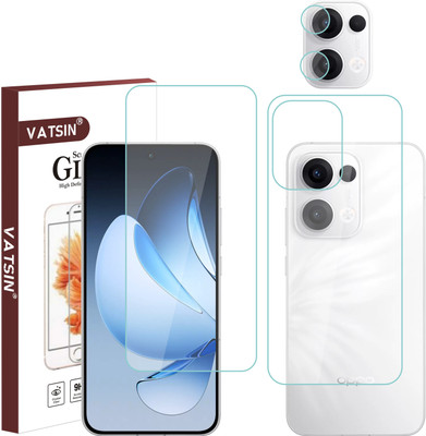 Vatsin Front and Back Tempered Glass for Oppo Reno 13 5G(Pack of 3)