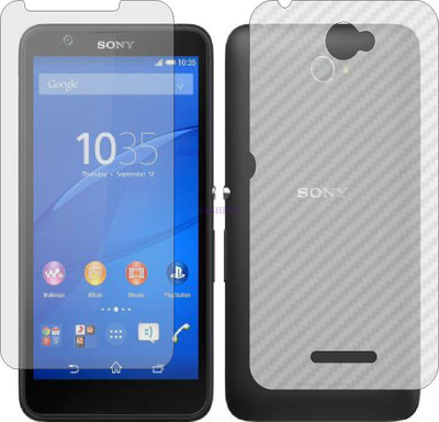 Fasheen Front and Back Tempered Glass for SONY XPERIA E4 DUAL (Front Matte Finish & Back 3d Carbon Fiber)(Pack of 2)