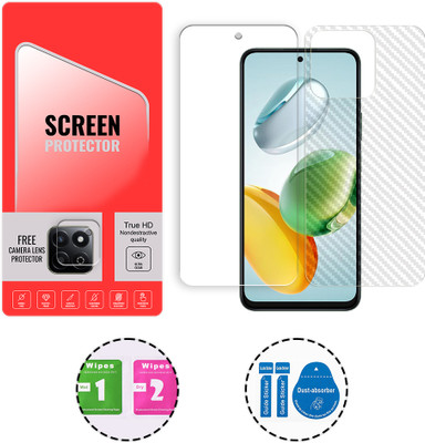 SOMTONE Front and Back Tempered Glass for Honor Play 60 Plus 5G (1 FREE CAMERA LENS) WITH FRONTBACK SCREEN PROTECTOR(Pack of 1)