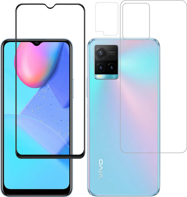 Vatsin Front and Back Tempered Glass for Vivo Y21A(Pack of 3)
