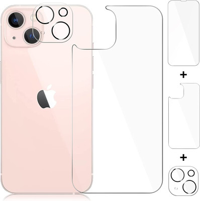 CASELIA Front and Back Tempered Glass for iPhone 13 Mini, iPhone 13 Mini front and back Tempered glass, iPhone 13 Mini camera lens Protector(Pack of 3)