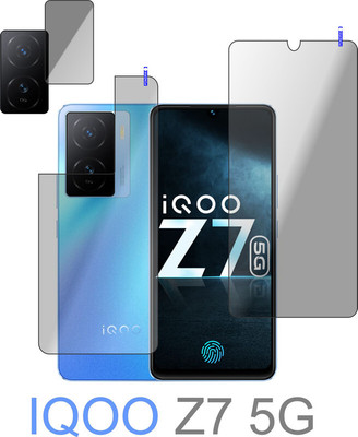 Cinzia Front and Back Tempered Glass for IQOO Z7 5G(Pack of 2)