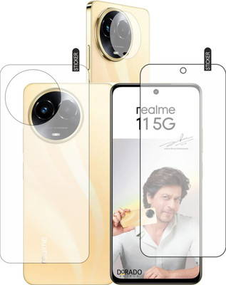 DORADO SHIELD Front and Back Tempered Glass for realme 11 5g(Pack of 3)