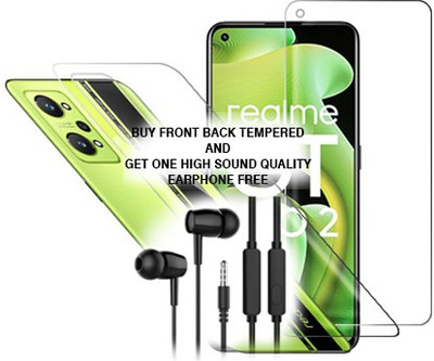 SOMTONE Front and Back Tempered Glass for Realme GT Neo 2 5G FRONT BACK TEMPERED GLASS BUY AND GET EARPHONE FREE(Pack of 1)