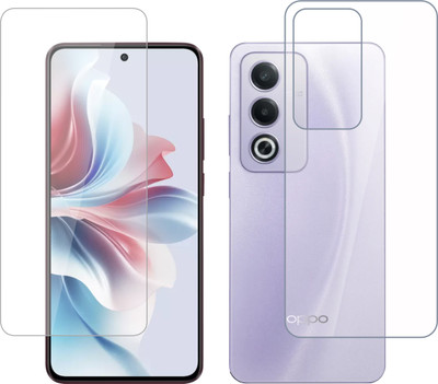 Vatsin Front and Back Tempered Glass for Oppo A3 Pro(Pack of 2)