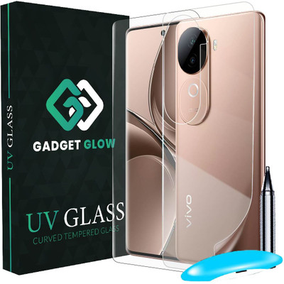 Gadget Glow Front and Back Tempered Glass for Vivo V40e 5G, Vivo V40e, V40e 5G, UV Tempered Glass with Back Nano Fiber Guard(Pack of 2)