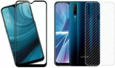 WowSimp Front and Back Tempered Glass for Vivo Y15 2019(Pack of 1)
