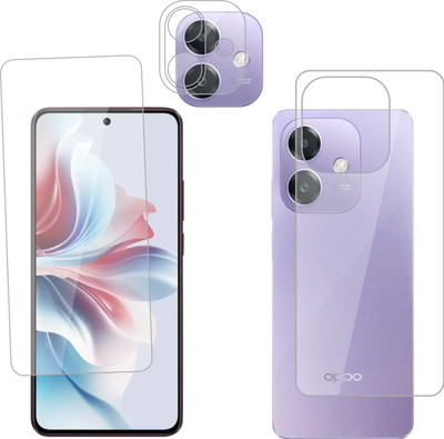 Ten To 11 Front and Back Tempered Glass for Oppo A3x 5G, Oppo A3x 5G [With Rear Camera Lens Guard](Pack of 3)
