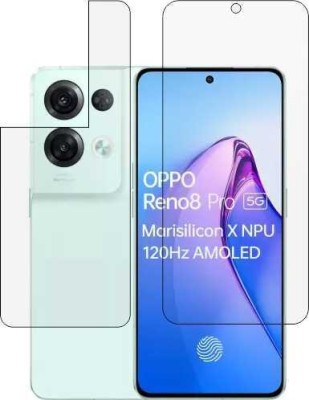 S9HUB Front and Back Tempered Glass for OPPO RENO 8 PRO 5G(Pack of 2)