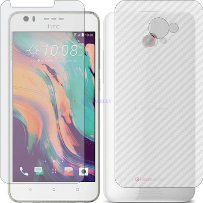 Fasheen Front and Back Tempered Glass for HTC DESIRE 10 LIFESTYLE (Front Matte Finish & Back 3d Carbon Fiber)(Pack of 2)