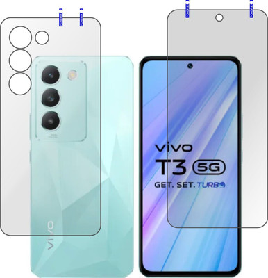 Cinzia Front and Back Tempered Glass for Vivo T3 5G(Pack of 2)