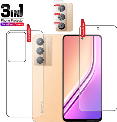 chakoor Front and Back Tempered Glass for Realme P3x 5G(Pack of 3)