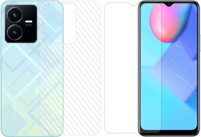 Vatsin Front and Back Tempered Glass for ViVO Y22(Pack of 2)