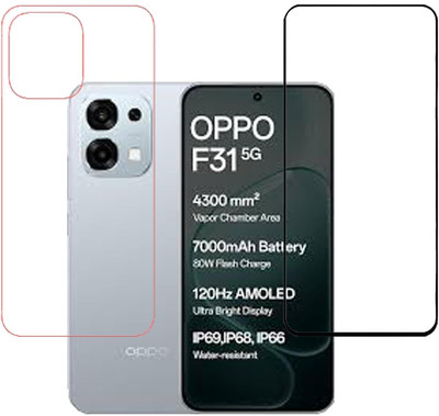 BRENZZ Front and Back Tempered Glass for oppo F31 5g, oppo F31(Pack of 1)