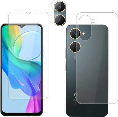 Vatsin Front and Back Tempered Glass for ViVO T3 Lite 5G(Pack of 3)