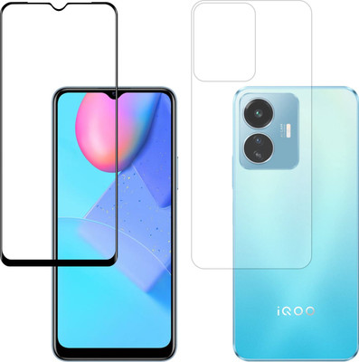 Vatsin Front and Back Tempered Glass for iQOO Z6 Lite 5G(Pack of 2)