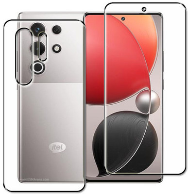 tombik Front and Back Tempered Glass for 7ws-itel S25 Ultra-fb(Pack of 2)