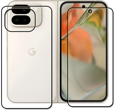tombik Front and Back Tempered Glass for 47gq-Google Pixel 9 Pro Fold-fb(Pack of 2)