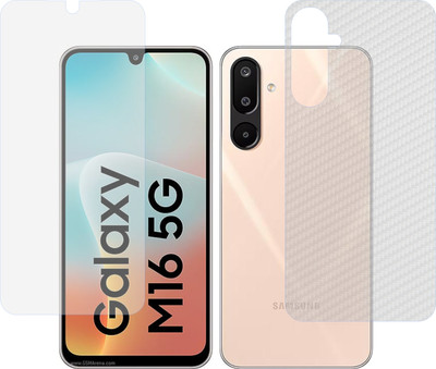 Fasheen Front and Back Tempered Glass for Samsung Galaxy M16(Pack of 2)