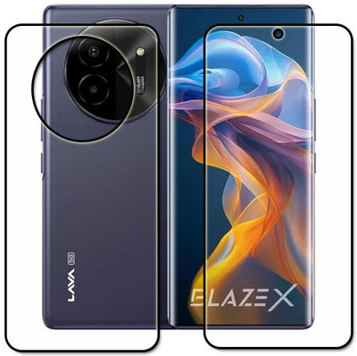 tombik Front and Back Tempered Glass for 2vq-Lava Blaze X 5G-fb(Pack of 2)