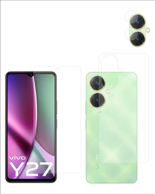Ten To 11 Front and Back Tempered Glass for ViVO Y27, ViVO Y27 [With Rear Camera Lens Guard](Pack of 3)