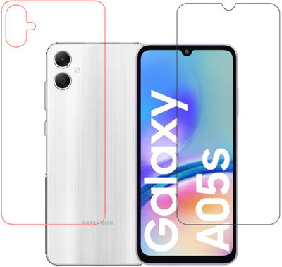 ECMERED Front and Back Tempered Glass for Samsung Galaxy A05, Samsung A05(Pack of 1)