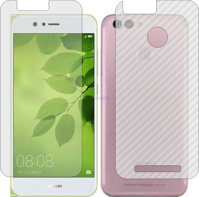 Fasheen Front and Back Tempered Glass for HUAWEI NOVA 2 (Front Matte Finish & Back 3d Carbon Fiber)(Pack of 2)
