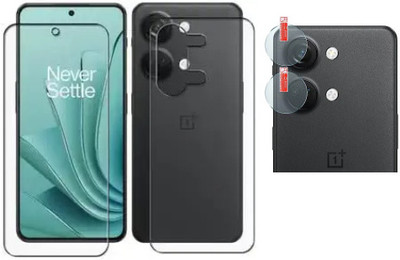 MUTAALI Front and Back Tempered Glass for OnePlus Ace 2V(Pack of 1)