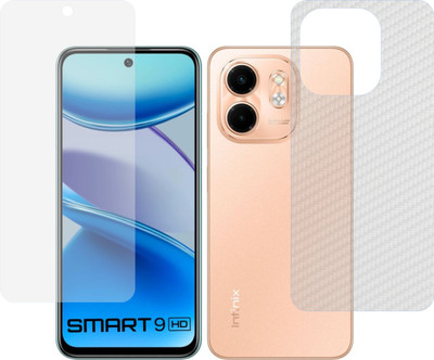 Fasheen Front and Back Tempered Glass for Infinix Smart9 HD(Pack of 2)