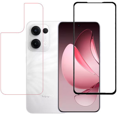 ojucase Front and Back Tempered Glass for Oppo Reno 13, OPPO RENO 13(Pack of 2)