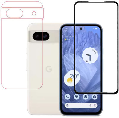 HOBBYTRONICS Front and Back Tempered Glass for Google Pixel 8a, GOOGLE PIXEL 8A, Pixel 8a, PIXEL 8A(Pack of 1)