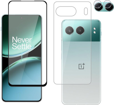 Vatsin Front and Back Tempered Glass for OnePlus Nord 4 5G, OnePlus Nord 4 5G [With Rear Camera Lens Guard](Pack of 3)