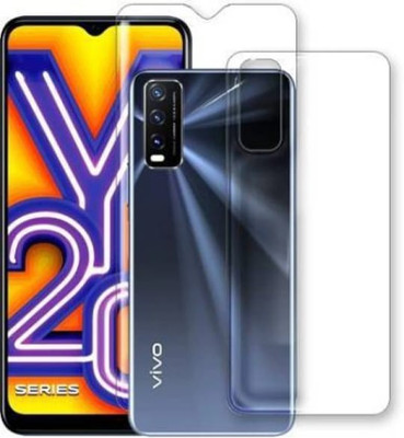 KHWABEEDA Front and Back Tempered Glass for VIVO Y20I FRONT AND BACK TEMPARD GLASS(Pack of 2)
